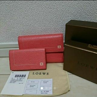 ロエベ(LOEWE)のぷう様専用　LOEWE 財布 キーケース セット ピンク 未使用(財布)