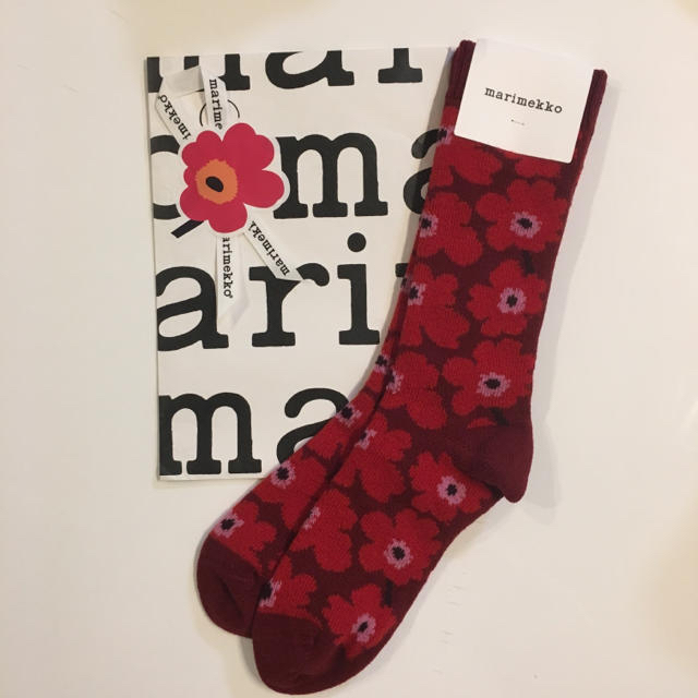 marimekko(マリメッコ)のラスト1点★marimekko マリメッコ完売Uminaソックス22-23cm レディースのレッグウェア(ソックス)の商品写真