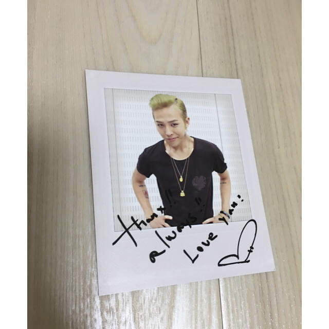 BIGBANG - BIGBANG G-DRAGON ジヨン ポラロイド風カード サイン BIGBANG - BIGBANG G-DRAGON ジヨン ポラロイド風カード サイン