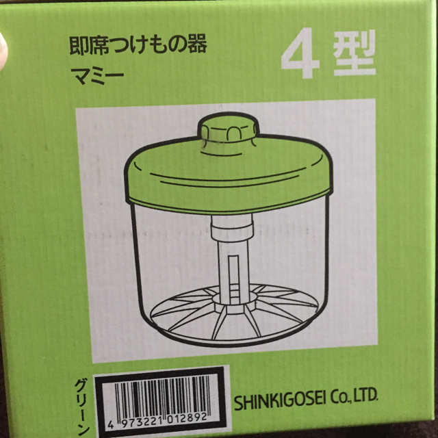 即席 漬物 マミー 丸4型 インテリア/住まい/日用品のキッチン/食器(調理道具/製菓道具)の商品写真