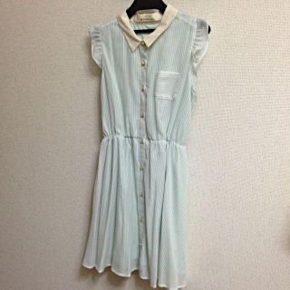 マジェスティックレゴン(MAJESTIC LEGON)のシアーストライプワンピ(ミニワンピース)