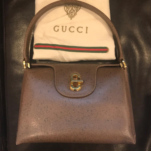 Gucci(グッチ)の【訳あり！着払】GUCCI ハンドバッグ ヴィンテージ 和装 着物にも◎ レディースのバッグ(ハンドバッグ)の商品写真