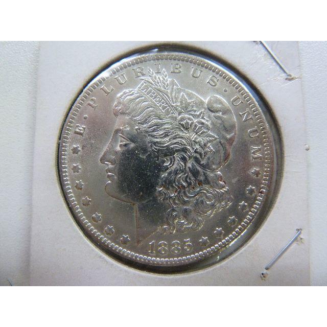 アメリカ　モルガンダラー 1885年-O 1ドル銀貨 アンティークコイン　 エンタメ/ホビーの美術品/アンティーク(貨幣)の商品写真