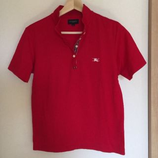 バーバリー(BURBERRY)のBURBERRY　GOLF　ポロシャツ　赤　レディース(ポロシャツ)