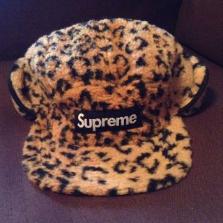 シュプリーム(Supreme)の新品未使用 Supreme レオパードフリースキャップ GOLD シュプリーム(その他)