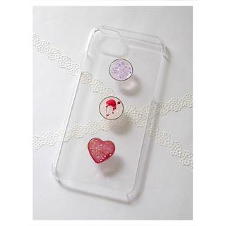 iPhone  red Flower Heart スマホケース (スマホケース)