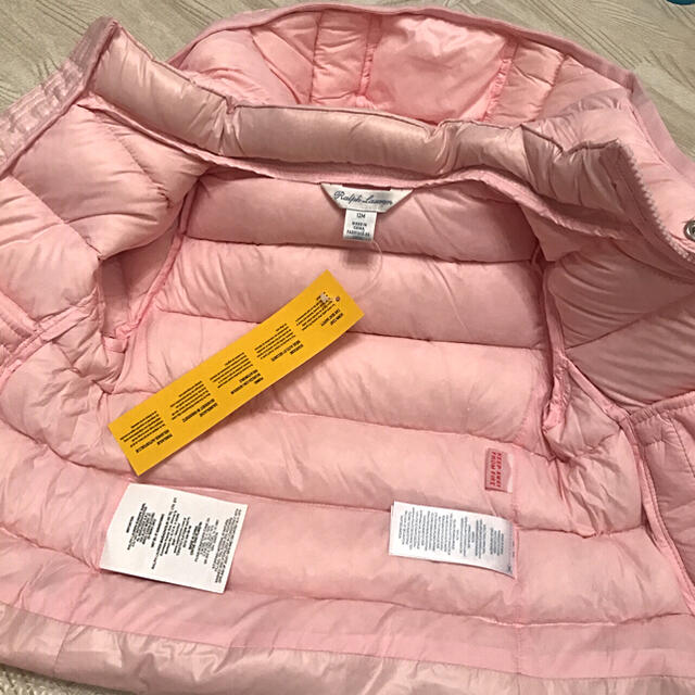Ralph Lauren(ラルフローレン)のラルフローレン チルドレン 17AW ダウンジャケット 12m 80cm ピンク キッズ/ベビー/マタニティのベビー服(~85cm)(ジャケット/コート)の商品写真