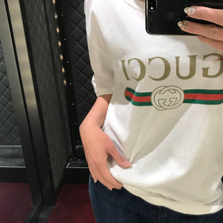 グッチ(Gucci)のGUCCI  ロゴウォッシュドTシャツ(Tシャツ/カットソー(半袖/袖なし))