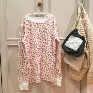 ロキエ(Lochie)の花柄サーマル♡flower thermal古着vintagefranceusa(カットソー(長袖/七分))