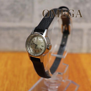 オメガ(OMEGA)のオメガ OMEGA レディース カットガラス シルバー 手巻き(腕時計)