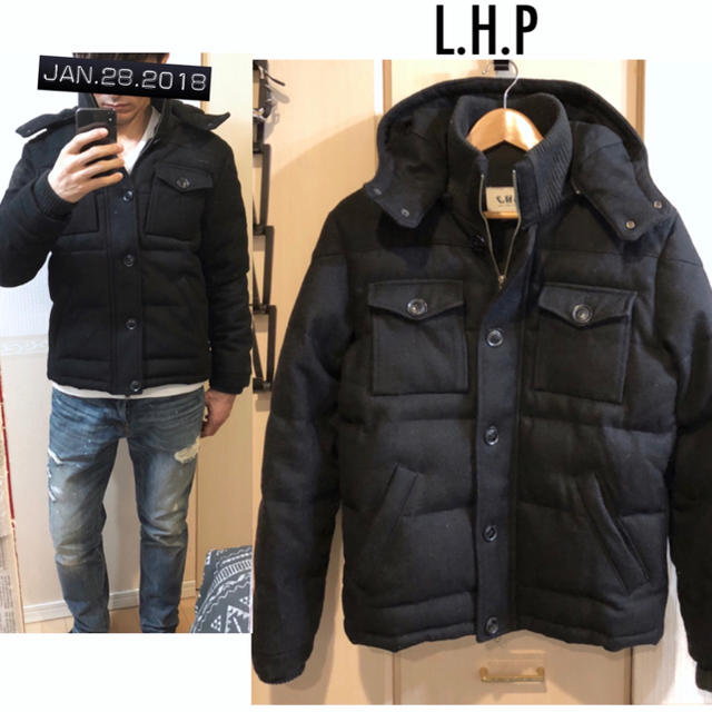 LHP(エルエイチピー)のL.H.Pダウンジャケットウールジャケット送料込 メンズのジャケット/アウター(ダウンジャケット)の商品写真