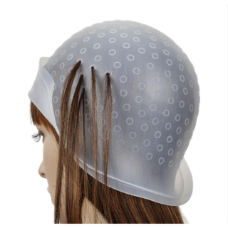 メッシュキャップ、ヘアカラー、ハイライト、新品　ピンク　オマケ付(カラーリング剤)