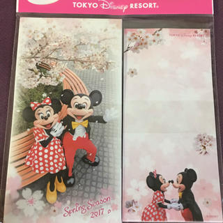 ディズニー(Disney)のレター セット ミキミニ 2017 ミッキー ミニー 春 ディズニー スプリング(カード/レター/ラッピング)