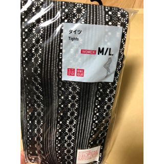 ユニクロ(UNIQLO)のUNIQLO タイツ ラッセルストライプ M/Ｌ(タイツ/ストッキング)