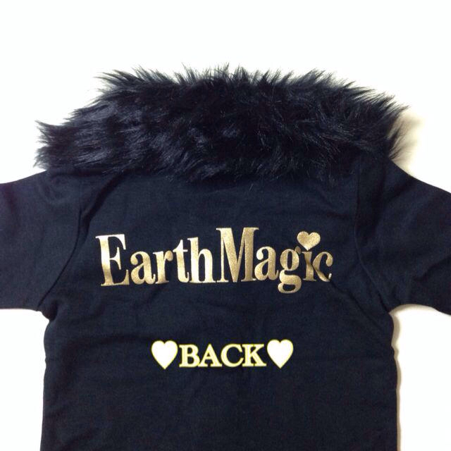 EARTHMAGIC(アースマジック)のEM♡ファー襟つきカーデ キッズ/ベビー/マタニティのキッズ服女の子用(90cm~)(その他)の商品写真