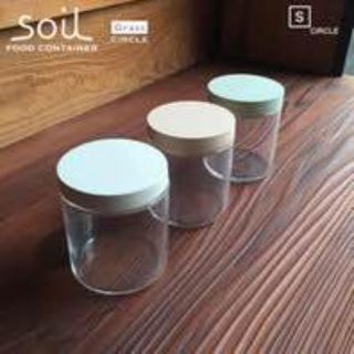 フードコンテナグラス  ピンク 珪藻土 soil(容器)