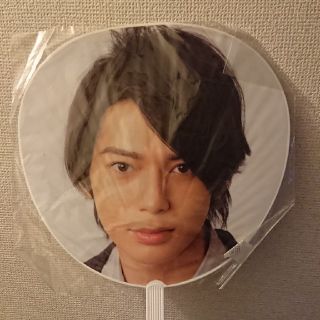 アラシ(嵐)の嵐☆松本潤☆うちわ(アイドルグッズ)