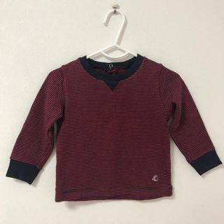 プチバトー(PETIT BATEAU)のPETIT BATERU ロンT 18m/81cm(シャツ/カットソー)