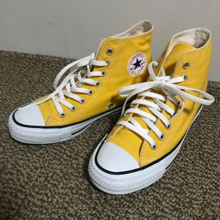 コンバース(CONVERSE)の☆たまっち様専用☆コンバース ハイカット スニーカー イエロー(スニーカー)