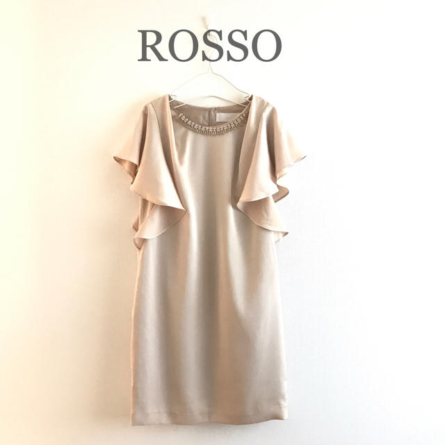 URBAN RESEARCH ROSSO(アーバンリサーチロッソ)のアーバンリサーチロッソ♡ネックレス付きワンピース ドレス 結婚式 上品 レディースのワンピース(ひざ丈ワンピース)の商品写真