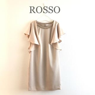 アーバンリサーチロッソ(URBAN RESEARCH ROSSO)のアーバンリサーチロッソ♡ネックレス付きワンピース ドレス 結婚式 上品(ひざ丈ワンピース)