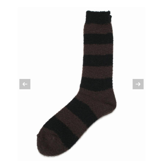 L'Appartement DEUXIEME CLASSE(アパルトモンドゥーズィエムクラス)の新品●Border Sox●ブラック● レディースのレッグウェア(ソックス)の商品写真