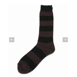 アパルトモンドゥーズィエムクラス(L'Appartement DEUXIEME CLASSE)の新品●Border Sox●ブラック●(ソックス)