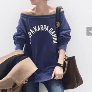 アパルトモンドゥーズィエムクラス(L'Appartement DEUXIEME CLASSE)の美品●STAMMBAUM PRINT SWEAT●(トレーナー/スウェット)