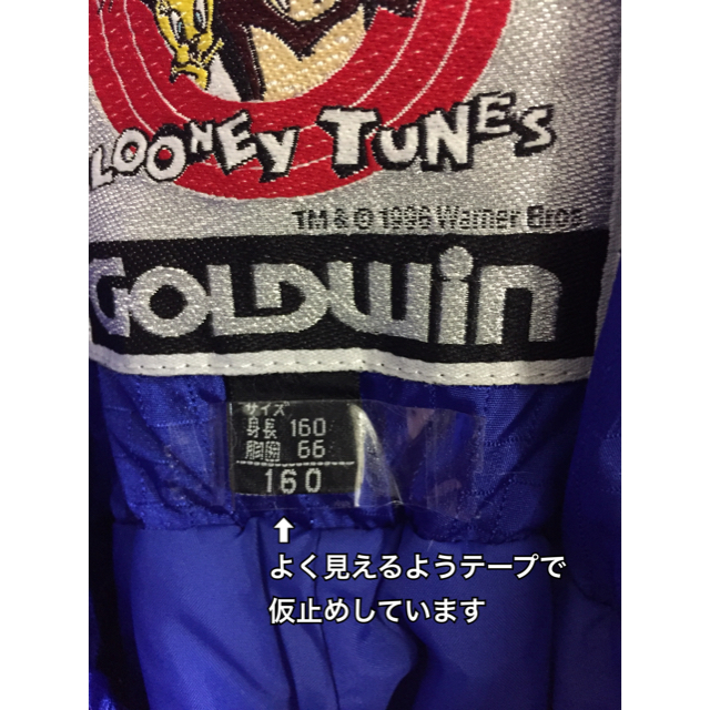 GOLDWIN - トゥイーティー スキーウェア 上下 160㎝ ルーニー GOLDWIN - トゥイーティー スキーウェア 上下 160㎝ ルーニー