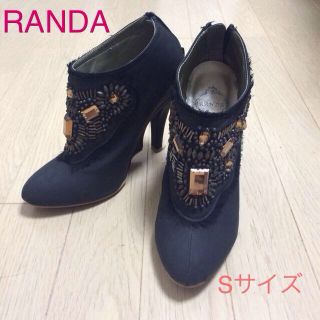 ランダ(RANDA)のRANDA Sサイズ ビジューブーティ(ブーツ)