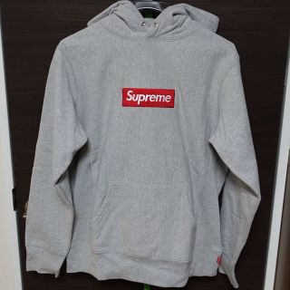 シュプリーム(Supreme)のsupreme box logo pullover グレー S ボックスロゴ(パーカー)