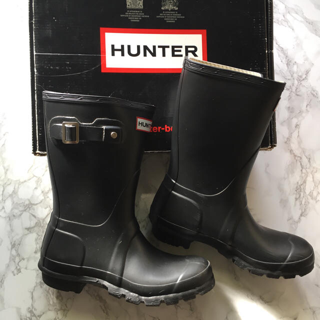 HUNTER(ハンター)のHUNTER ハンター レインブーツ ロングブーツ 黒  UK4 長靴  レディースの靴/シューズ(レインブーツ/長靴)の商品写真