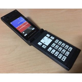 エヌイーシー(NEC)の中古 FOMA N702iD ブラック 黒 ドコモ iモードケータイ ガラケー(携帯電話本体)