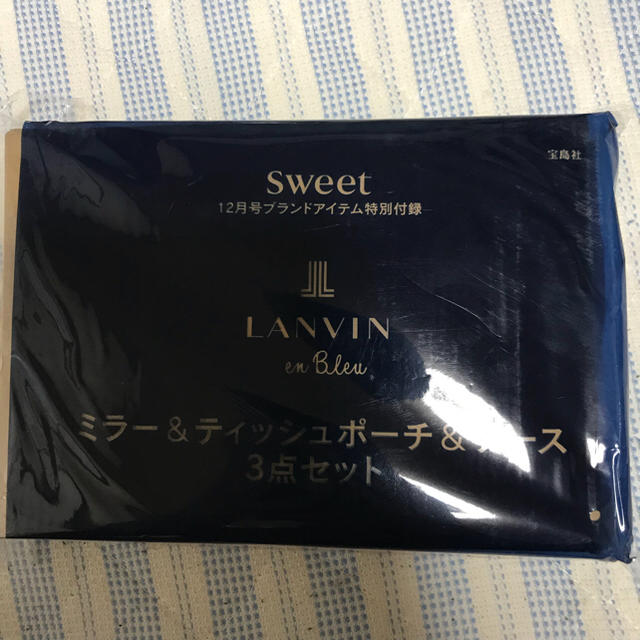 LANVIN(ランバン)の新品 未開封 非売品 Sweet LANVIN ミラー ティッシュポーチ ケース レディースのファッション小物(ポーチ)の商品写真