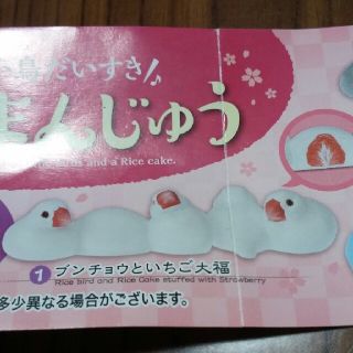 とりまんじゅう　白文鳥　ブンチョウといちご大福(その他)