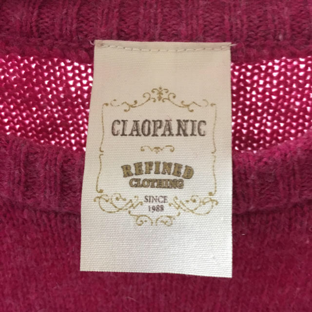 Ciaopanic(チャオパニック)のCIAOPANIC＊ウール混ニット＊ベリーピンク レディースのトップス(ニット/セーター)の商品写真