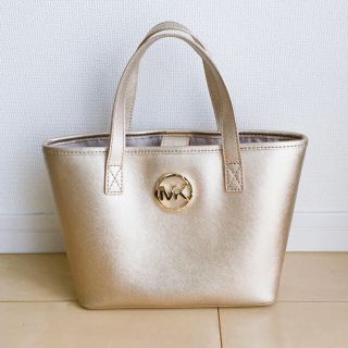 マイケルコース(Michael Kors)のマイケルコース ハンドバッグ ミニサイズ ゴールド(ハンドバッグ)