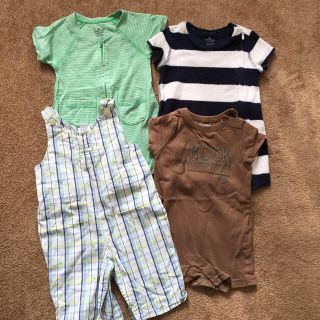 ベビーギャップ(babyGAP)のBaby GAP 半袖ロンパース 70cm (ロンパース)