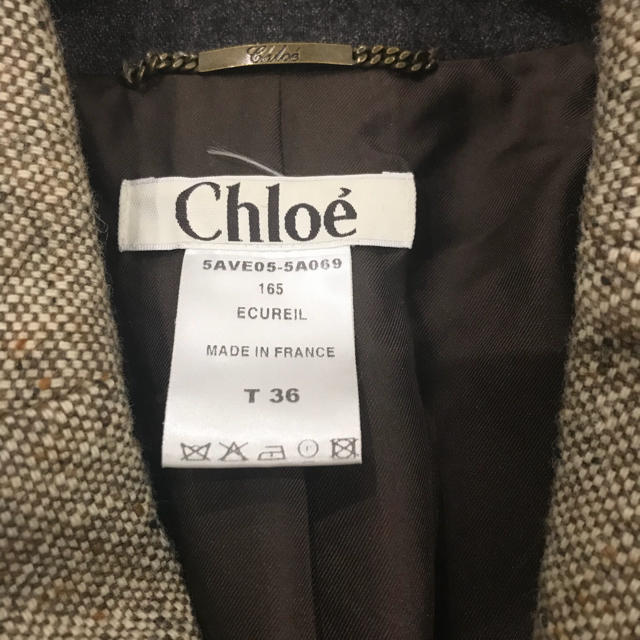 Chloe(クロエ)のChloe クロエ ♡ツイード ジャケット♡ 新品同様美品 レディースのジャケット/アウター(テーラードジャケット)の商品写真