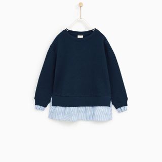 ザラキッズ(ZARA KIDS)のZARAKIDS  切り替えスウェットシャツ(Tシャツ/カットソー)