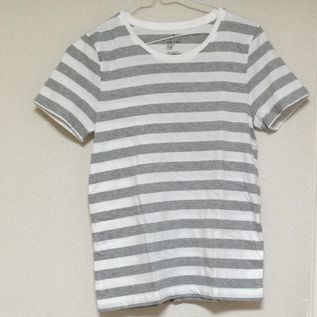 MUJI (無印良品)(ムジルシリョウヒン)のボーダーTシャツ レディースのトップス(Tシャツ(半袖/袖なし))の商品写真