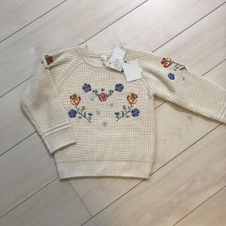 サニーランドスケープ(SunnyLandscape)の新品♡アプレレクール 花柄刺繍ニット(ニット)