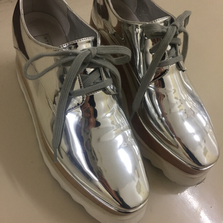 ステラマッカートニー ローファー/革靴(レディース)（シルバー/銀色系 