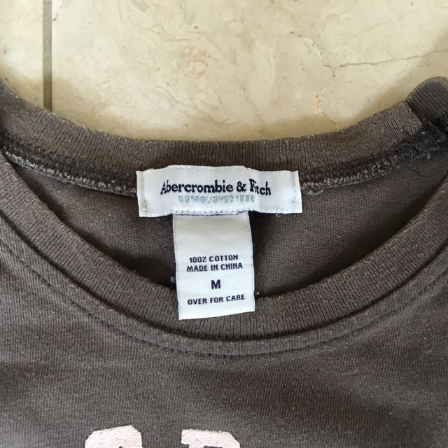 Abercrombie&Fitch(アバクロンビーアンドフィッチ)の値下げ アバクロ ロングTシャツ M 値下げ！ レディースのトップス(Tシャツ(長袖/七分))の商品写真