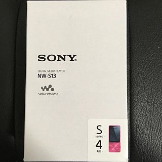 ウォークマン(WALKMAN)のSONY ウォークマン ビビッドピンク 4GB(ポータブルプレーヤー)