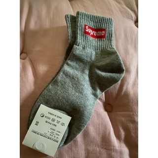 シュプリーム(Supreme)のシュプリーム　ソックス　グレー(ソックス)