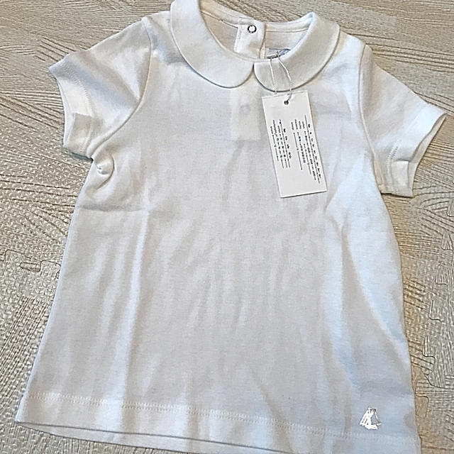 PETIT BATEAU(プチバトー)のプチバトー 17SS 衿つき半袖カットソー 3ans 新品 キッズ/ベビー/マタニティのキッズ服女の子用(90cm~)(Tシャツ/カットソー)の商品写真