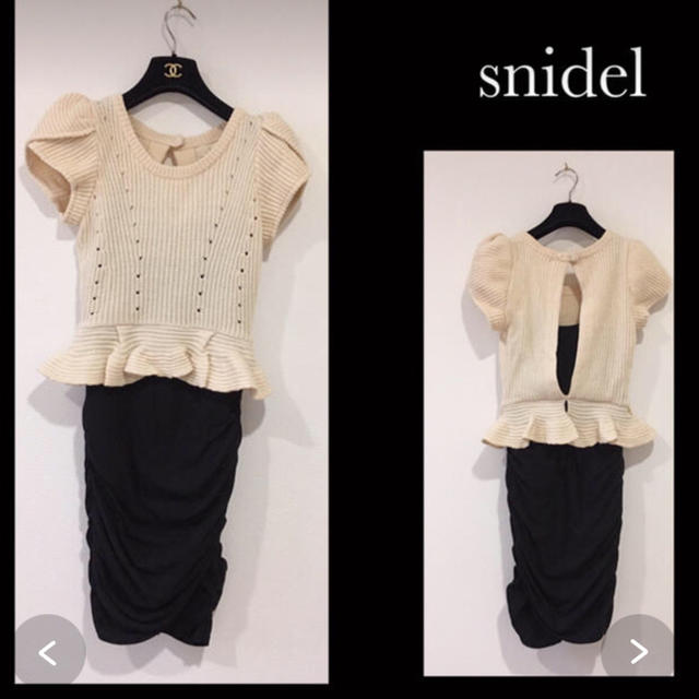 SNIDEL(スナイデル)のsnidelニットワンピース🌹S レディースのワンピース(ひざ丈ワンピース)の商品写真