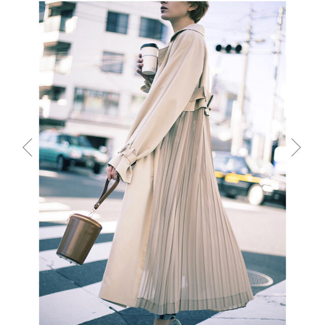 未使用品 ameri vintage BACK PLEATS TRENCH