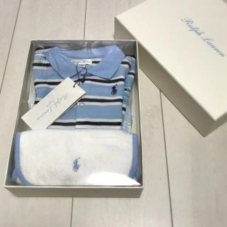 ラルフローレン(Ralph Lauren)の【17様専用】ラルフローレンロンパース＆スタイセット(シャツ/カットソー)